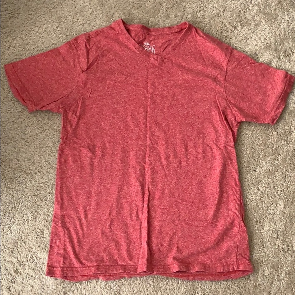 Men’s Straight Faded Short Sleeved V-Neck. Large.